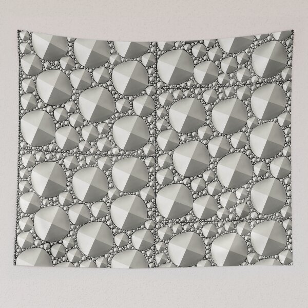 Item preview, Three dimensional Pyramid illusion Tromp-l’œil - silver effect  designed and sold by KateVanFloofno1.