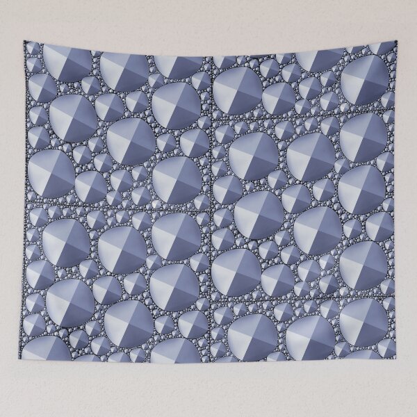 Item preview, Three dimensional Pyramid illusion Tromp-l’œil - Blue designed and sold by KateVanFloofno1.