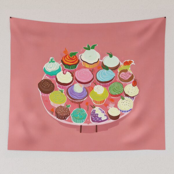 Item preview, Cupcakes Platter designed and sold by NOTSNIW ART.