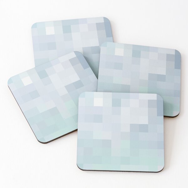 Item preview, Beach House Décor Squares Mosaic Coastal Style Abstract Ocean Colors 3 of 4 designed and sold by Beachy.