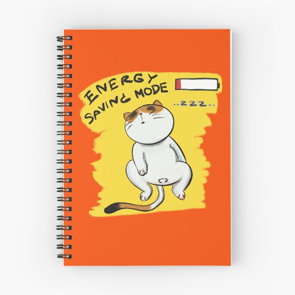 Aperçu de l'œuvre Mode économie d'énergie Cat créée et vendue par Pookko17Design.