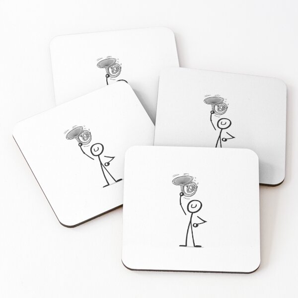 Item preview, Musical Stickman: Horn Edition designed and sold by vidademusico.