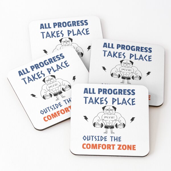Item preview, All Progress Takes Place Outside The Comfort Zone Dark designed and sold by Rodayna Elnaggar.