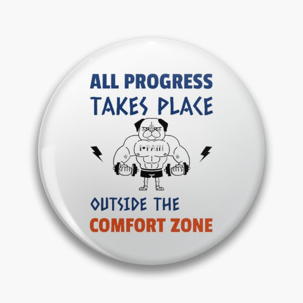 Item preview, All Progress Takes Place Outside The Comfort Zone Dark designed and sold by Rodayna Elnaggar.