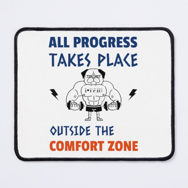 Item preview, All Progress Takes Place Outside The Comfort Zone Dark designed and sold by Rodayna Elnaggar.