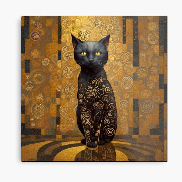 Funny Cat Beer' Poster, picture, metal print, paint by Neo Design