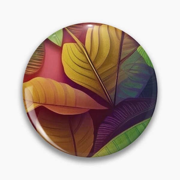 Aperçu de l'œuvre Feuilles tropicales colorées créée et vendue par Cedex.