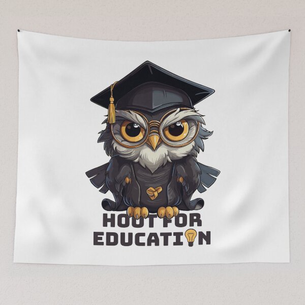 Item preview, Brainy Owl - Hoot for Education - Back to School for Students and Teachers designed and sold by LOT7Clothing.