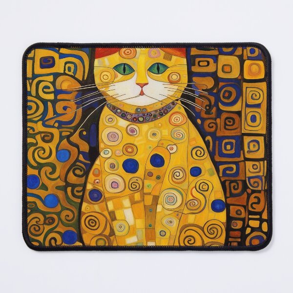 Item preview, Gustav Klimt Cat designed and sold by Hugo Bloke.