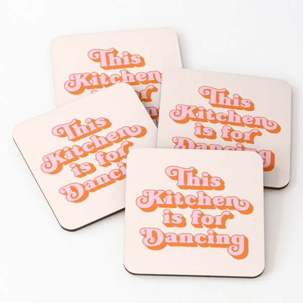 Item preview, This kitchen is for dancing (peach and pink tone) designed and sold by Paigaam.