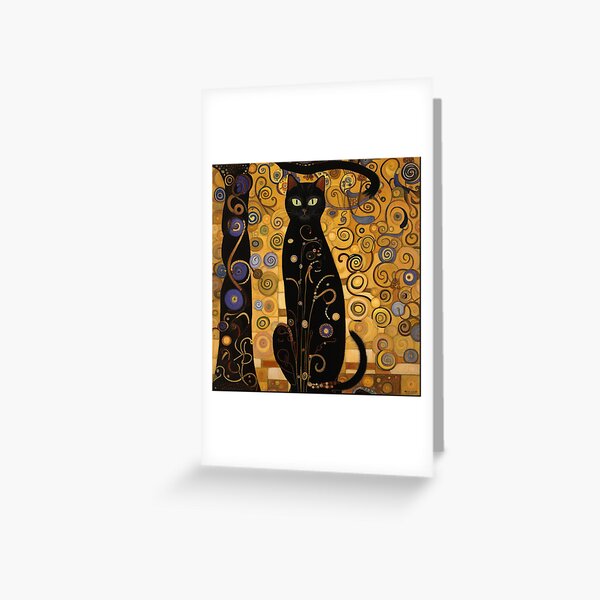 Item preview, Gustav Klimt Cat designed and sold by Hugo Bloke.