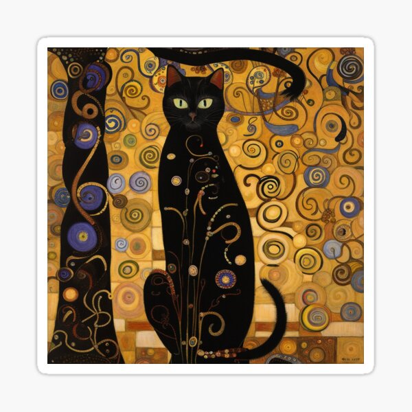 Aperçu de l'œuvre Chat de Gustav Klimt créée et vendue par Hugo Bloke.