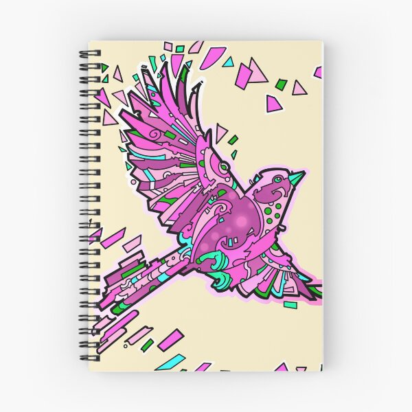 Item preview, Pink geometric  bird flying designed and sold by weilertsen.