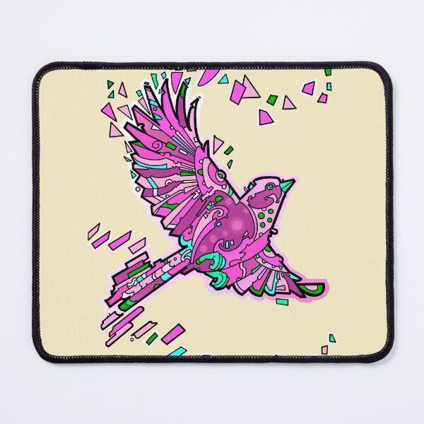 Item preview, Pink geometric  bird flying designed and sold by weilertsen.