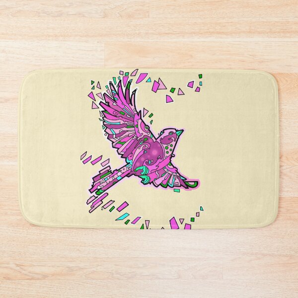 Item preview, Pink geometric  bird flying designed and sold by weilertsen.