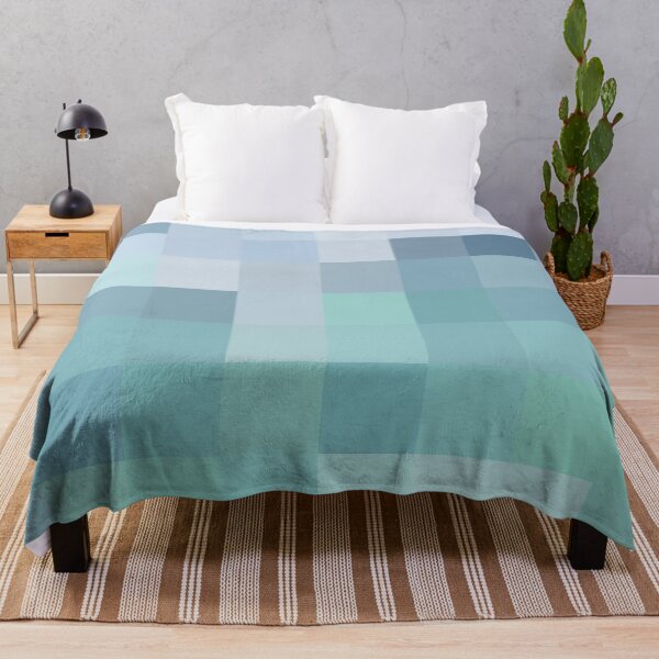 Item preview, Beach House Décor Squares Mosaic Coastal Style Abstract Ocean Colors 4 of 4 designed and sold by Beachy.