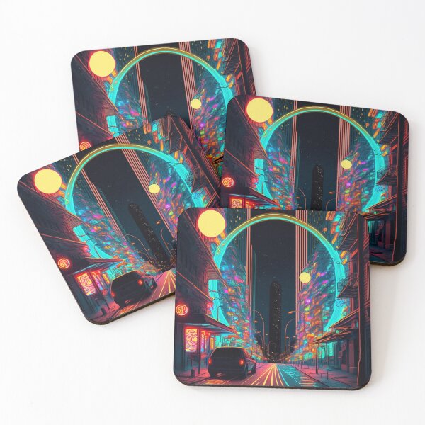 Item preview, Neon Light Streets designed and sold by Cybronauts.