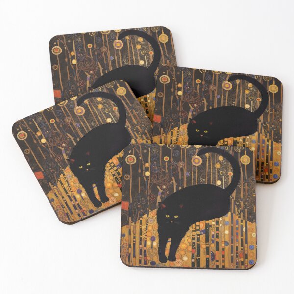 Item preview, Gustav Klimt Cat designed and sold by Hugo Bloke.