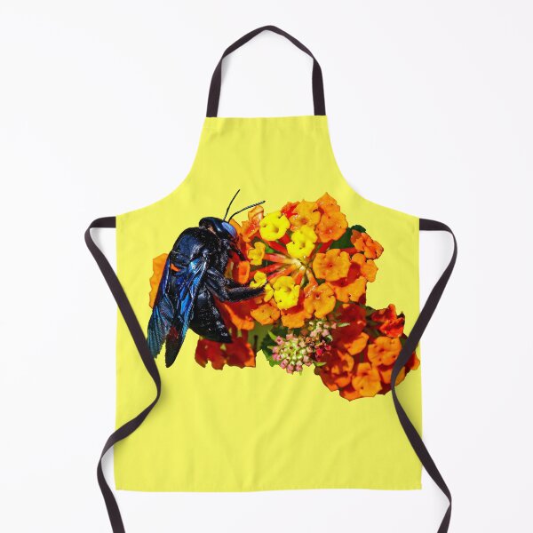 Item preview, Blue Carpenter Bee on an orange flower designed and sold by Dalyndigital Photography.