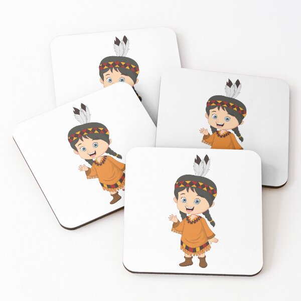 Item preview, American Indian girl waving hand designed and sold by TirrellColister.
