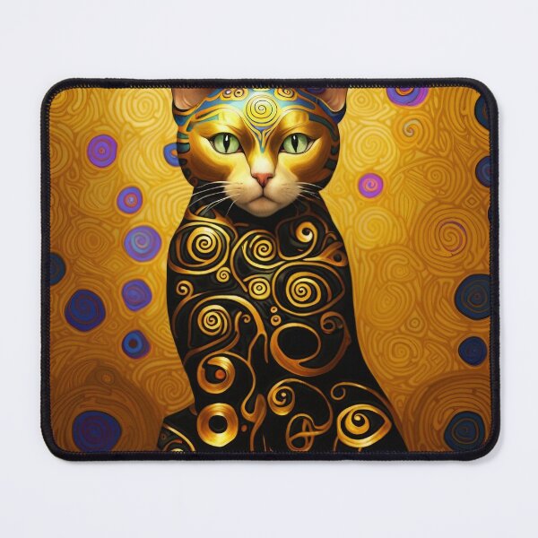 Item preview, Gustav Klimt Cat designed and sold by Hugo Bloke.