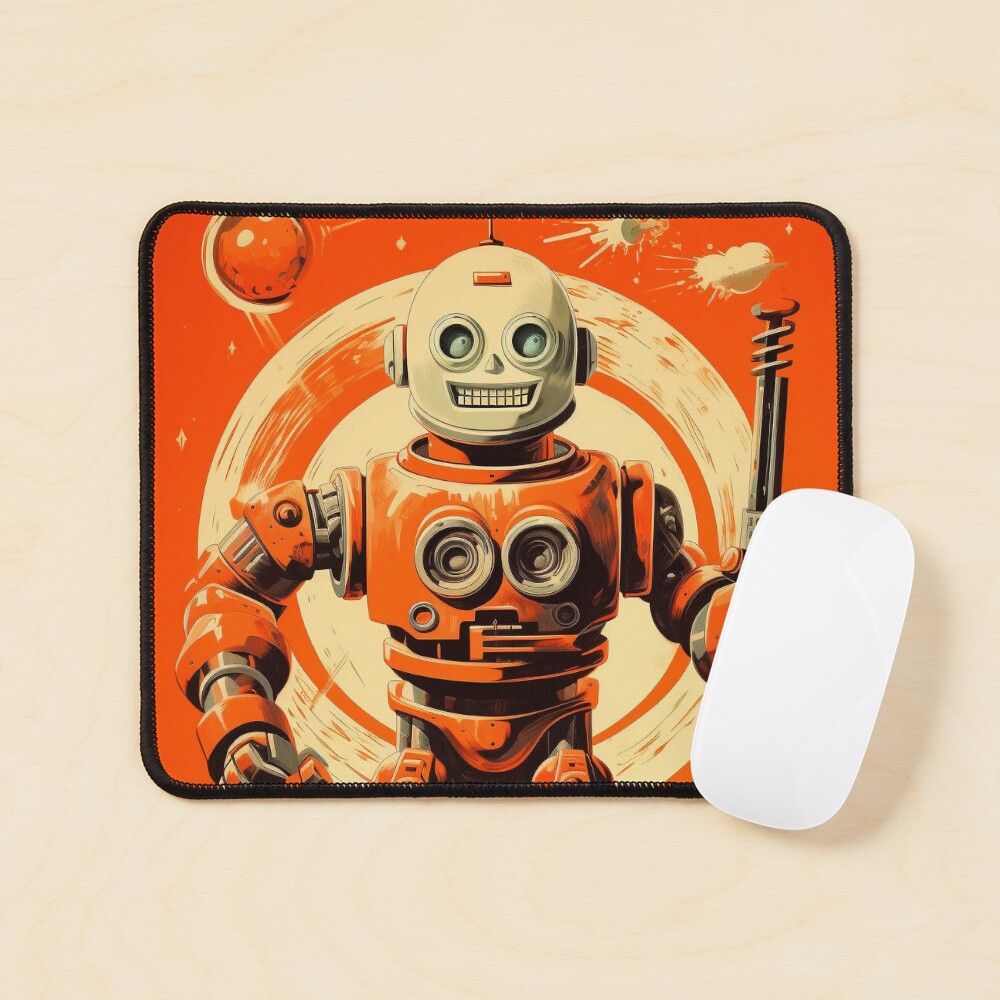 Item preview, Mouse Pad designed and sold by Robots-Retros.