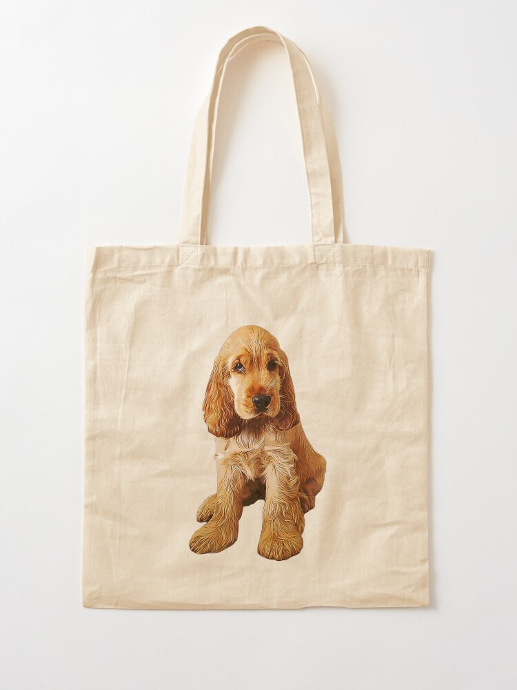 Cocker Spaniel Cotton Tote Bag