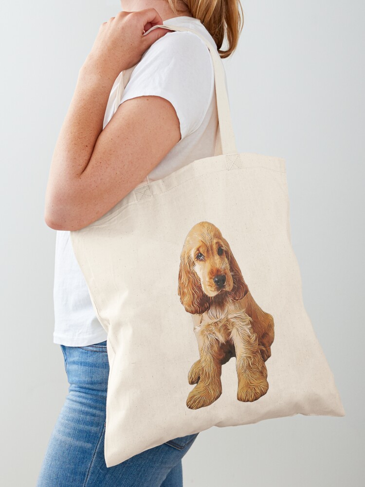 Cocker Spaniel Cotton Tote Bag