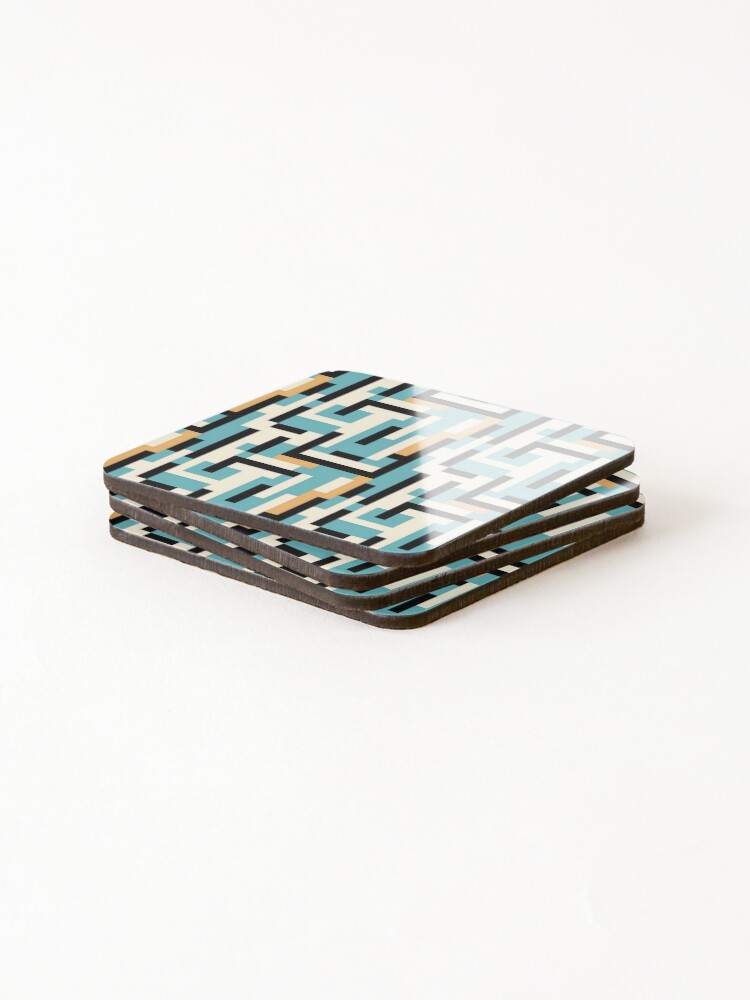 Thumbnail 4 of 5, Coasters (Set of 4), Modern Simple Rectangular Shape Pattern designed and sold by treasure-vi.