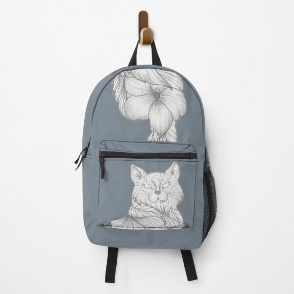 Item preview, Cat inside a flower black and white  designed and sold by Arte-Vivo.