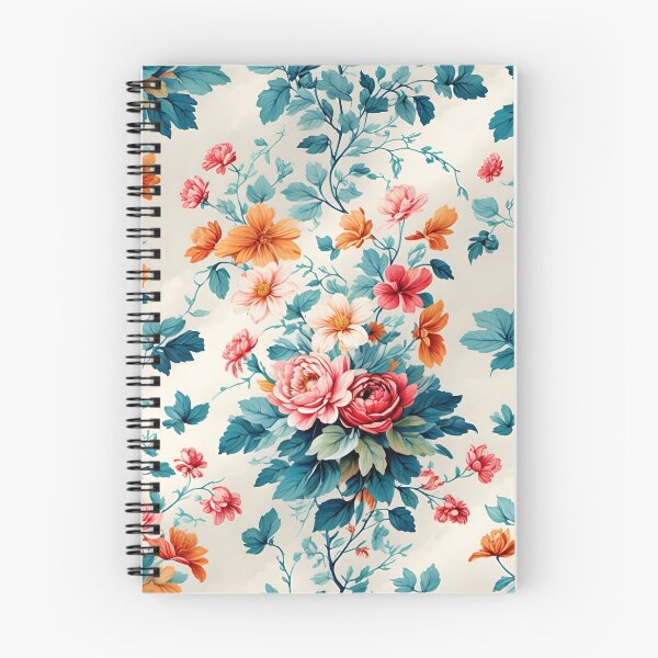 Item preview, bright, colourful flowers-of-life repeating flower pattern designed and sold by flashyflowers.