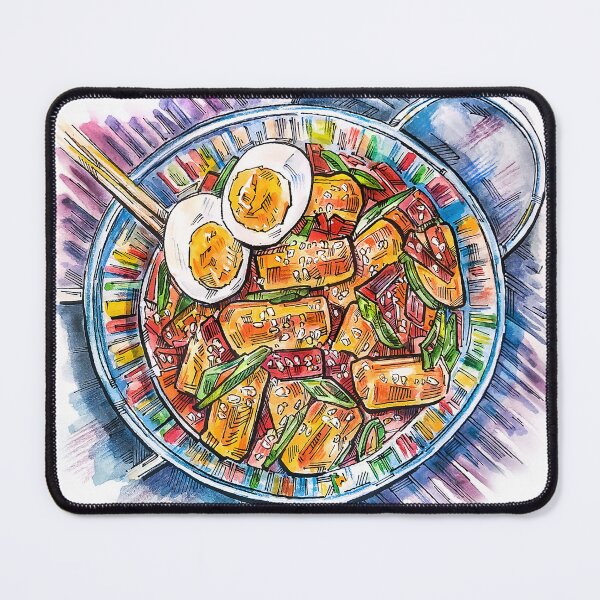 Item preview, Кorean Tokpokki watercolor designed and sold by Shevi.