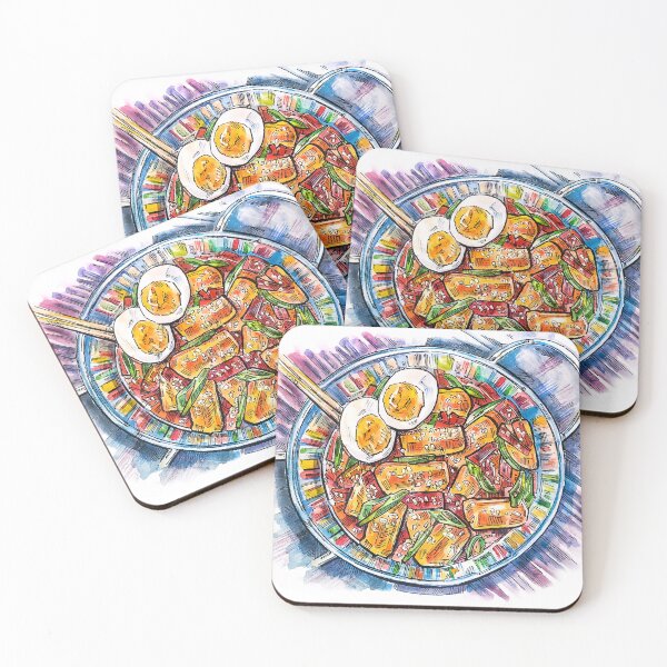 Item preview, Кorean Tokpokki watercolor designed and sold by Shevi.