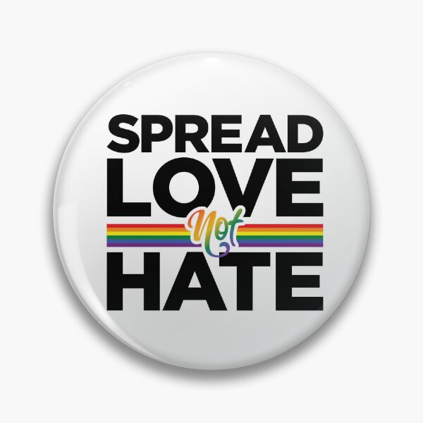 Item preview, Spread Love Not Hate | Lesbian Gay Bisexual Transgender Ally Progressive LGBTQ Unisex Women Men T-Shirt designed and sold by merch & prints.