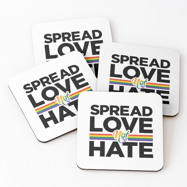 Item preview, Spread Love Not Hate | Lesbian Gay Bisexual Transgender Ally Progressive LGBTQ Unisex Women Men T-Shirt designed and sold by merch & prints.