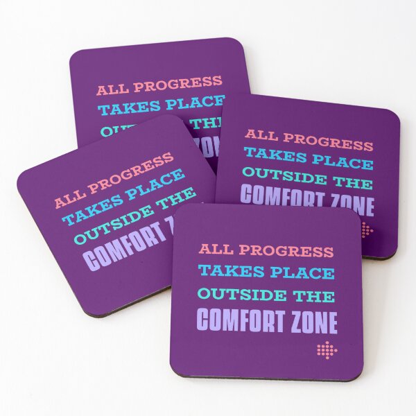 Item preview, All Progress Takes Place Outside The Comfort Zone Dark designed and sold by Rodayna Elnaggar.