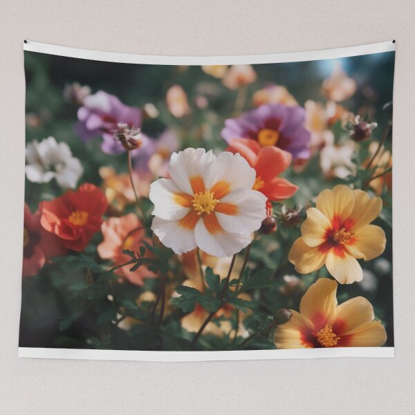 Item preview, Flores lindas e coloridas no jardim  designed and sold by Polistchuk.