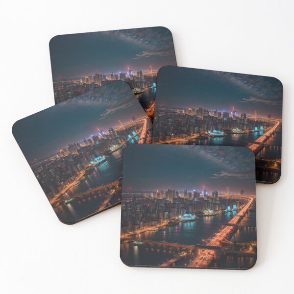 Item preview, shanghai night cityscape designed and sold by mikaws.