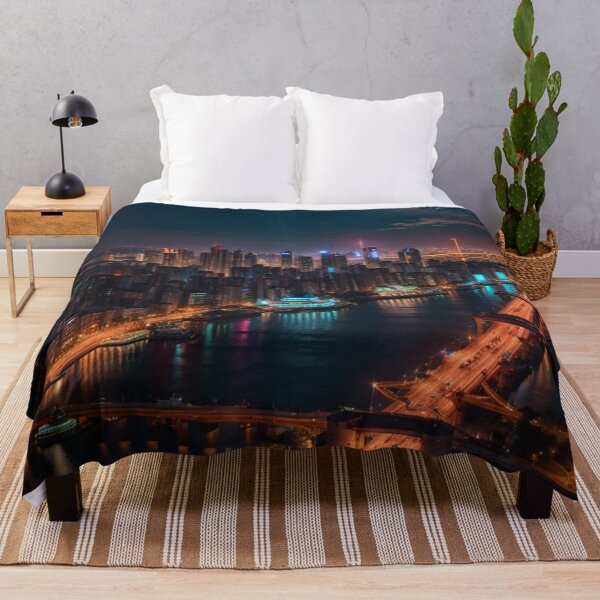 Item preview, shanghai night cityscape designed and sold by mikaws.