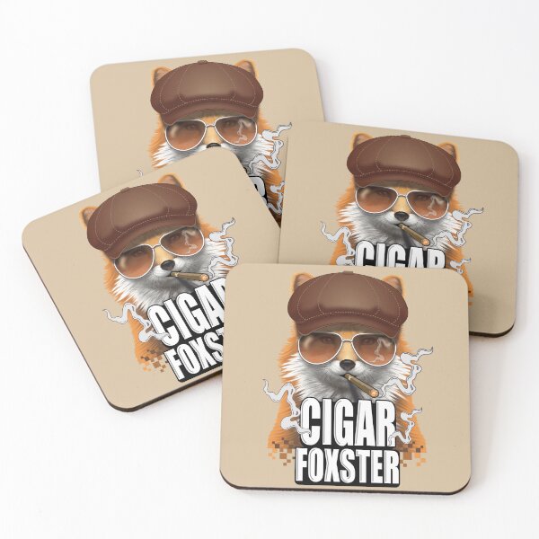 Item preview, Cigar Foxster Fox Smoker Newsboy Cap Gangster digital art designed and sold by SetthaSK.