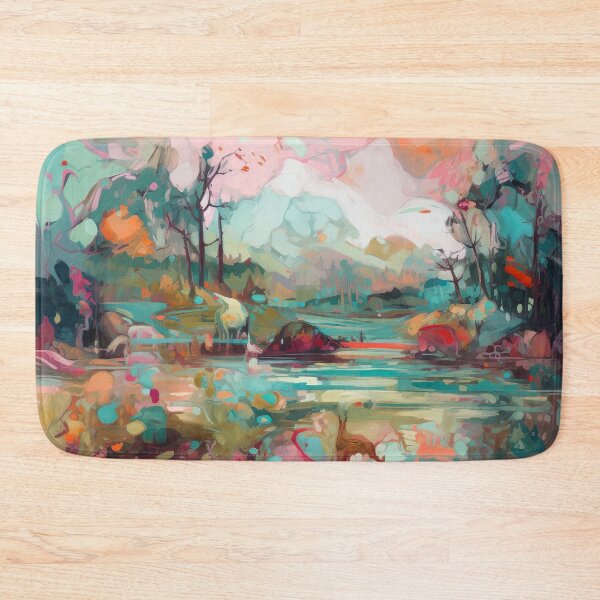Item preview, Abstract landscape blue designed and sold by baheeya.
