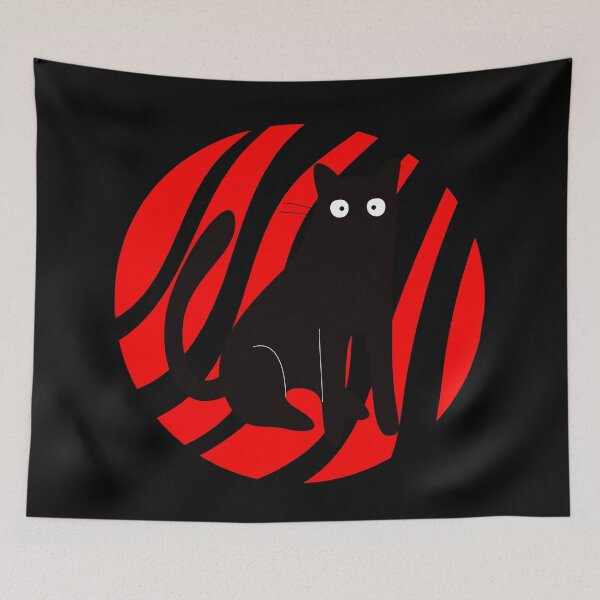 Item preview, Redbubble black cat designed and sold by jjsealion.