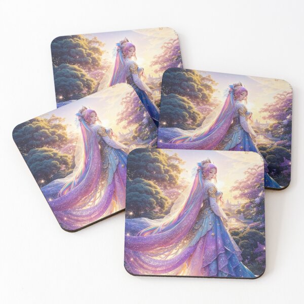 Item preview, Fantasy rainbow princess and botanical garden designed and sold by RK - Shop.