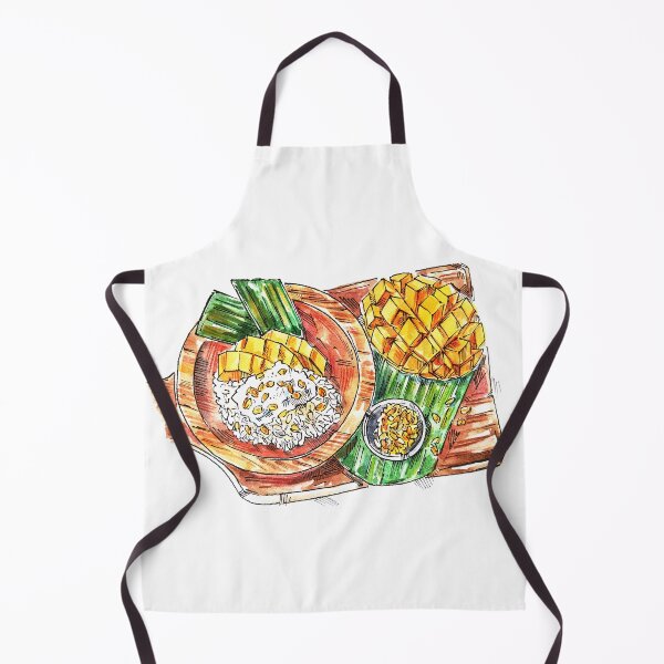 Item preview, Thai mango sticks rice watercolor designed and sold by Shevi.