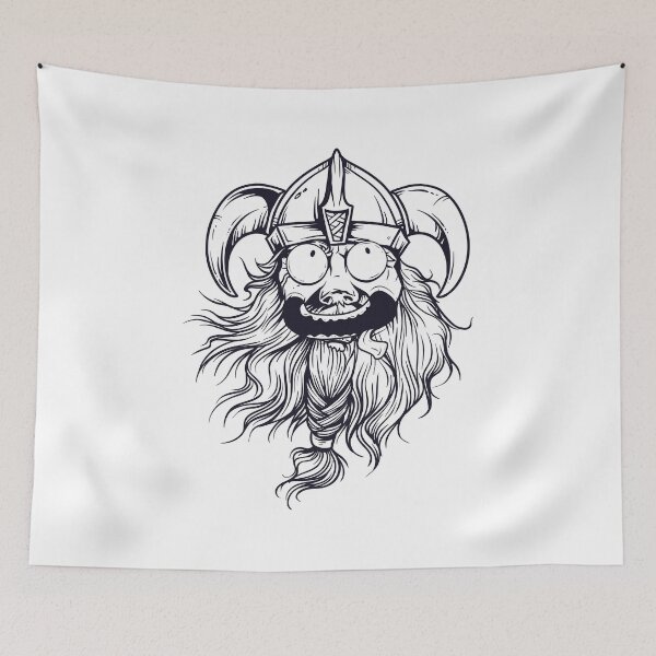Item preview, CRAZY VIKING - Bearded Odin Viking Or Bearded Funny Viking Shirt Design- designed and sold by Super3.