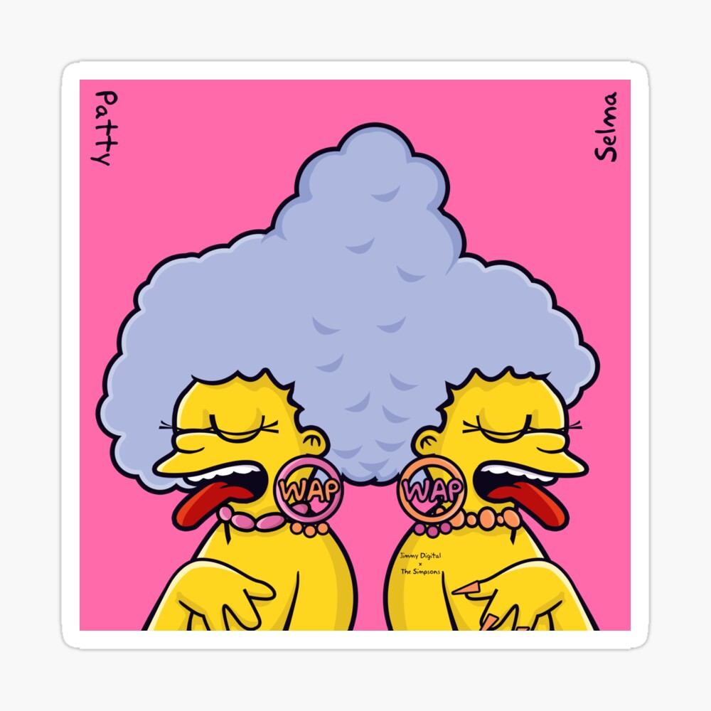 Simpsons WAP Megan thee Stallion Cardi B Patty and Selma