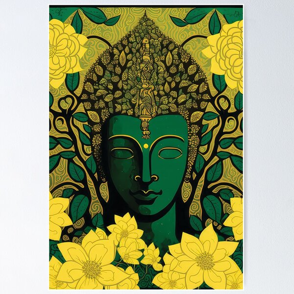 Item preview, buddha in nature designed and sold by bharuarts.