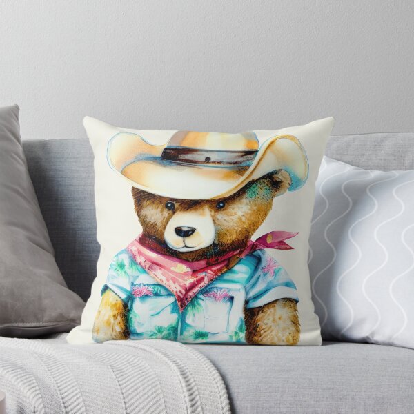 Item preview, Beach Vibes with Coastal Cowboy Teddy Bear designed and sold by pocketart2023.