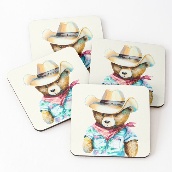 Item preview, Beach Vibes with Coastal Cowboy Teddy Bear designed and sold by pocketart2023.