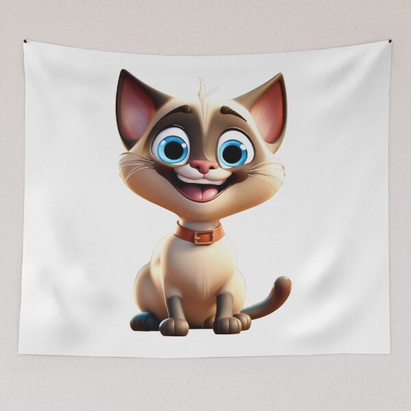 Item preview, Pet Siamese Cat Kitty Cute Cat T-shirt Cartoon Style designed and sold by GoodGuys4itALL.
